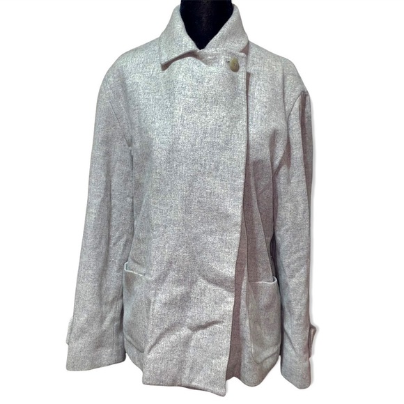 MAXMARA Wool Two Button Coat Made in Italy Size 14 XL - Picture 8 of 10